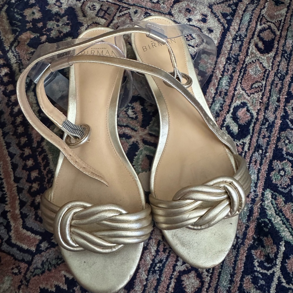 Alexandre Birman Gold Women's Sandals 35.5